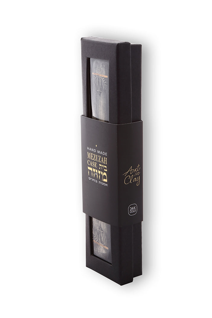 Mezuzah Case with 24k gold