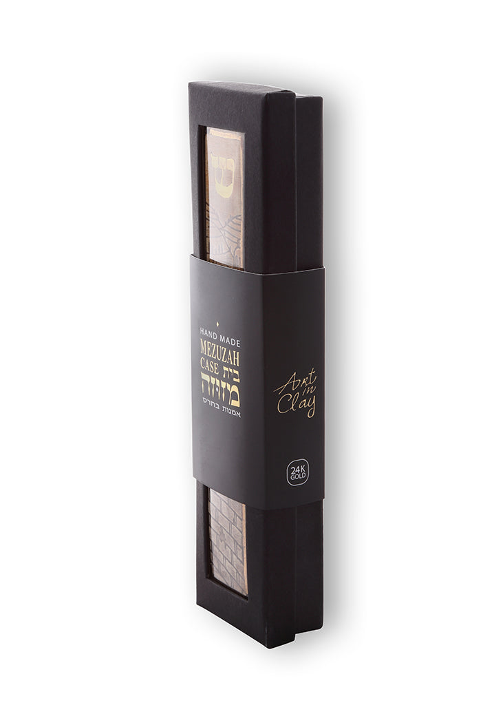 Handmade Ceramic Mezuzah Model Jerusalem Walls a Masterpeace by Amir rom