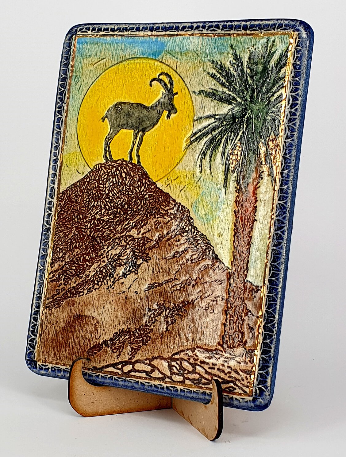 Ein Gedi Handmade Ceramic Plaque