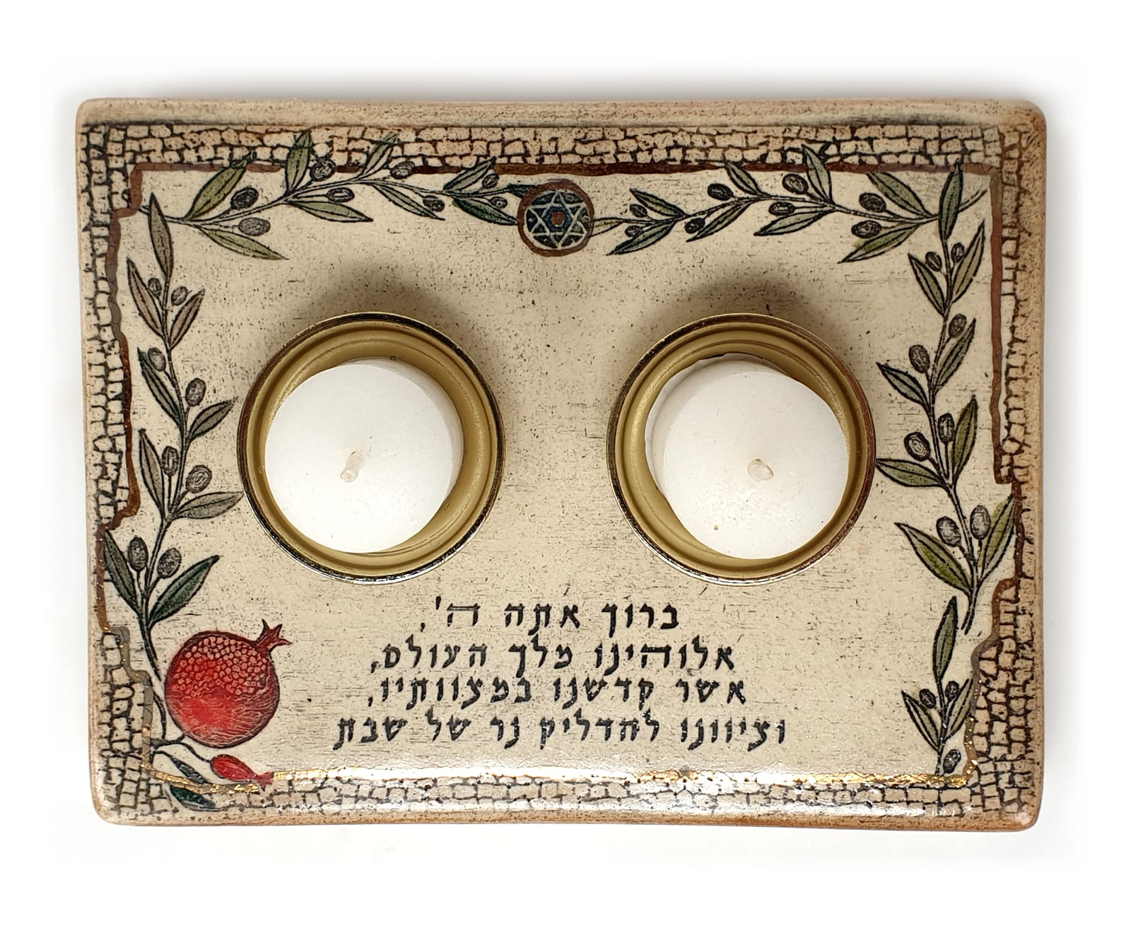 Candlestik Shabbat Holder