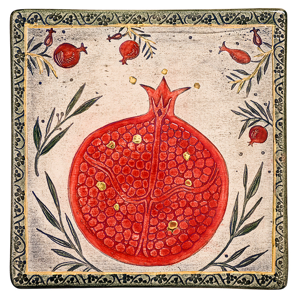 Pomegranate Home Blessing Decorated With 24k Gold