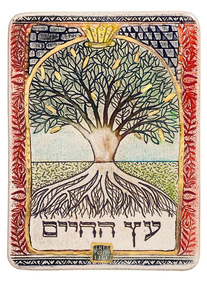 Tree of life Handmade Ceramic Plaque Limited Edition