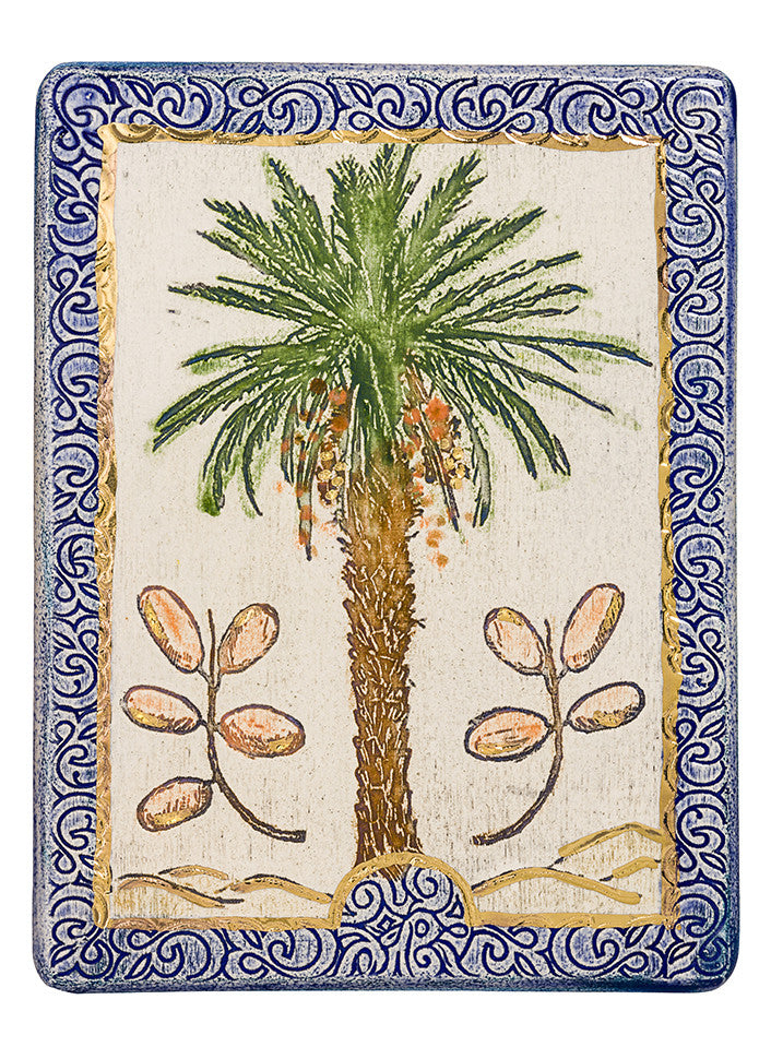 Dates Honey Ceramic Plaque Israel Art