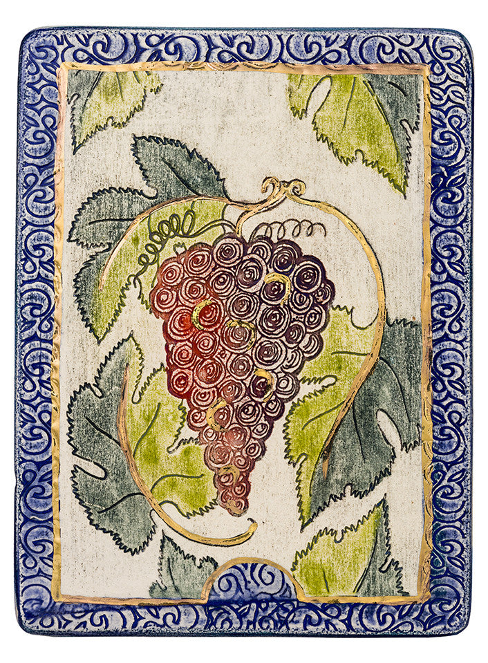 Gefen Vine Ceramic Plaque Seven Species
